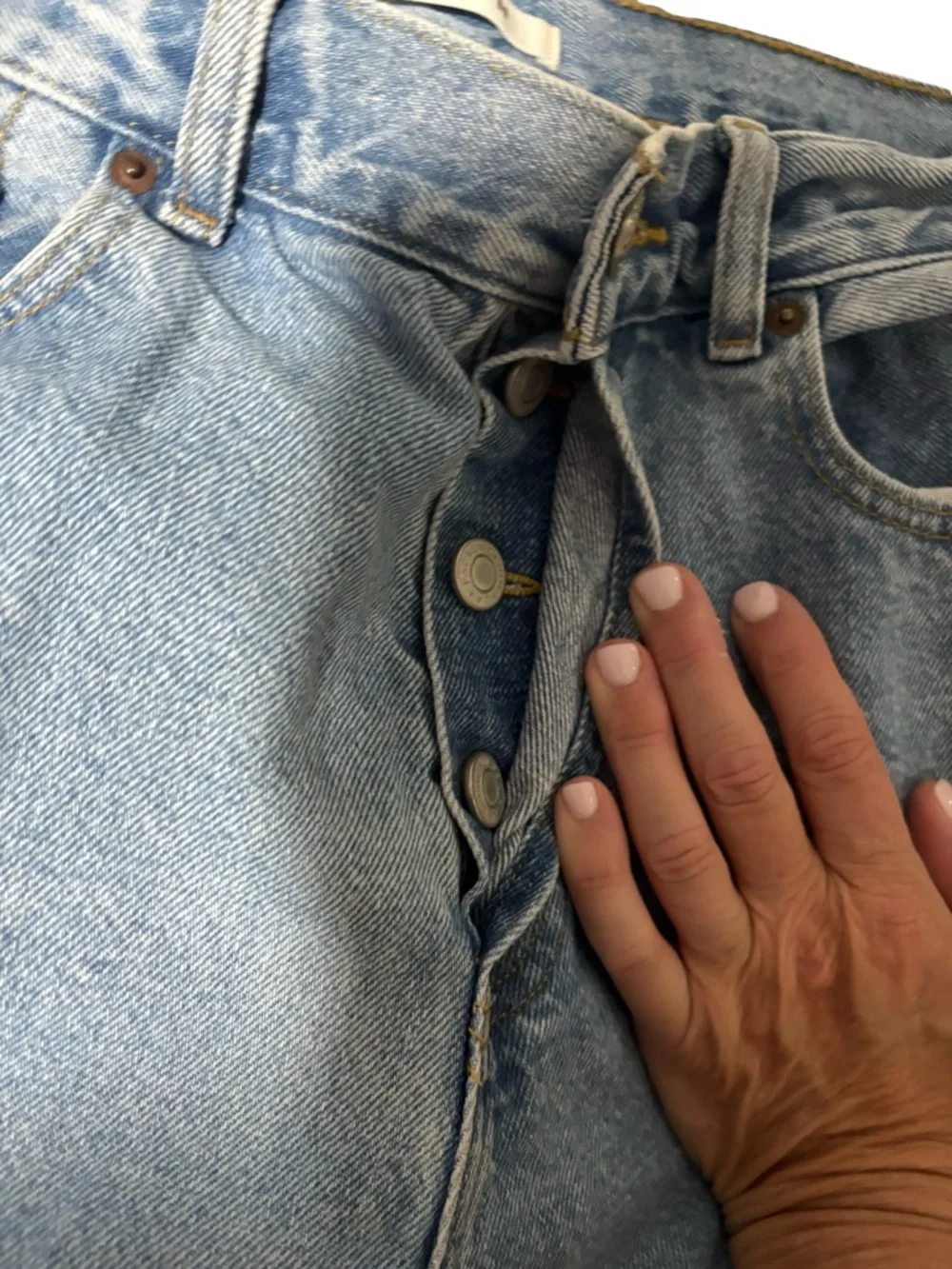 PacSun Men's Straight Fit Light Wash Denim Jeans Size 32x32 Button Fly